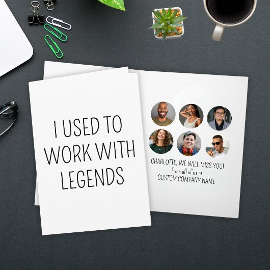 Carte J'Avais L'Habitude De Travailler Avec Légendes 6 C