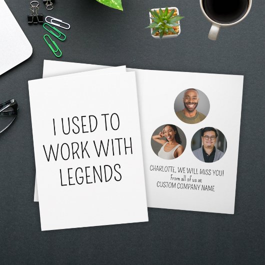 Carte J'Avais L'Habitude De Travailler Avec Legends 3 Co