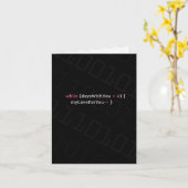 Carte Javascript Code de programmation Valentines Nerd A (Fleur jaune)