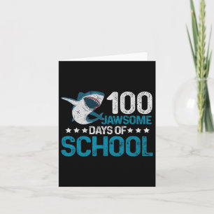 Carte Jawsome Days School 100th Day Kids Boys Vintage No