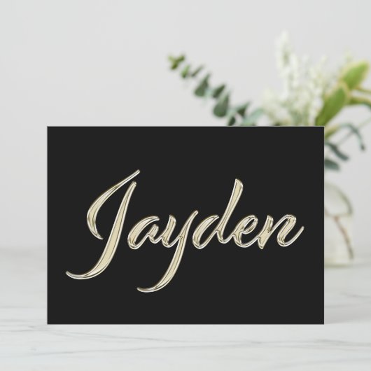 Carte Jayden White Gold (Debout devant)