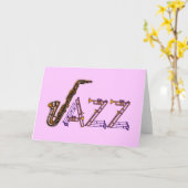 CARTE JAZZ (Fleur jaune)