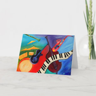 Carte Jazz It Abstrait Greetingcard