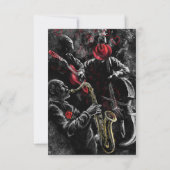 Carte Jazz Music Band Musical Birthday Card (Dos)