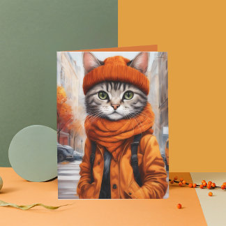 Carte Jazzy Kitty - Vibes d'octobre