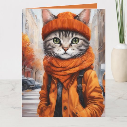 Carte Jazzy Kitty - Vibes d'octobre (Devant)