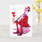 Carte Jazzy Valentine's Day (Fleur jaune)