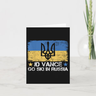 Carte Jd Vance Go Ski En Russie Dit Drôle _ Trump 2