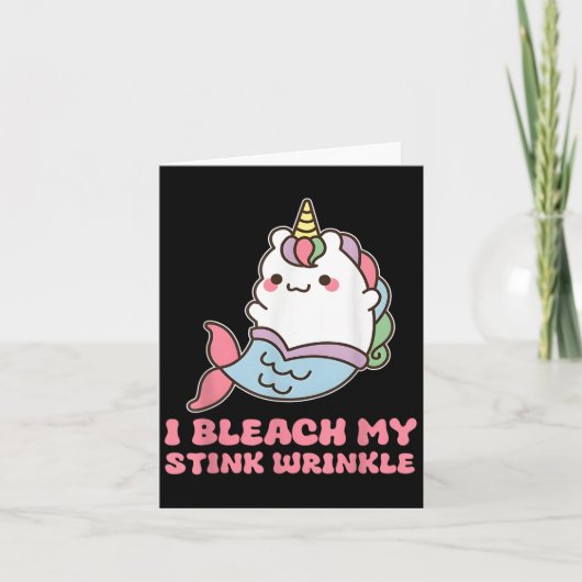 Carte Je blanchis mon froissement puant (Devant)