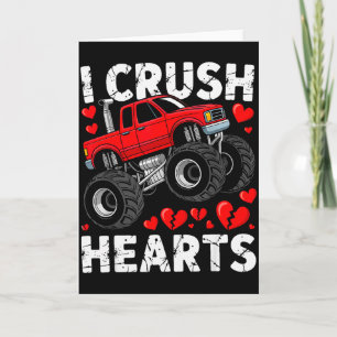 Carte Je Casse les Cœurs Saint-Valentin Monster Truck Ga