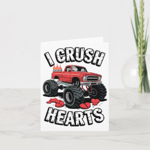 Carte Je Casse les Cœurs Saint-Valentin Monster Truck Po