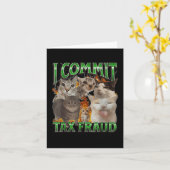 Carte Je Commet Une Fraude Fiscale Drôle Offensive Boute (Fleur jaune)