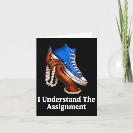 Carte Je Comprends L'Ignorance Des Baskets Et Des Perles (Devant)