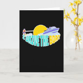 Carte Je Conduis Le Boat Waterski (Fleur jaune)