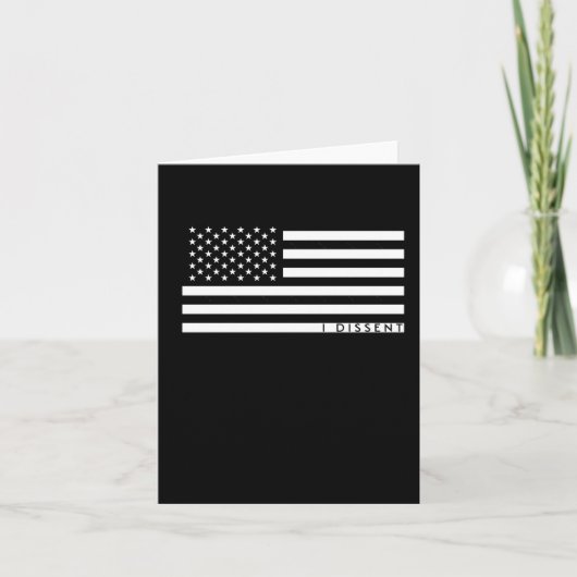 Carte Je conteste le drapeau américain 1 (Devant)