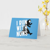 Carte Je cours avec des soeurs (Fleur jaune)