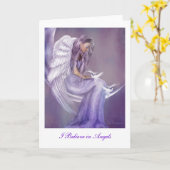 Carte Je crois aux anges (Fleur jaune)