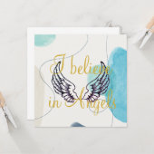 Carte Je crois aux anges Abstraits en arrière (Devant/Arrière en situation)