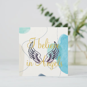 Carte Je crois aux anges Abstraits en arrière