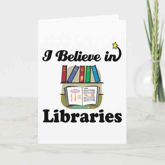 Carte je crois aux bibliothèques (Devant)