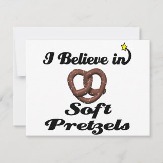 Carte je crois aux bretzels mous
