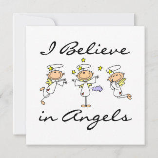 Carte Je crois aux t-shirts et cadeaux Angels