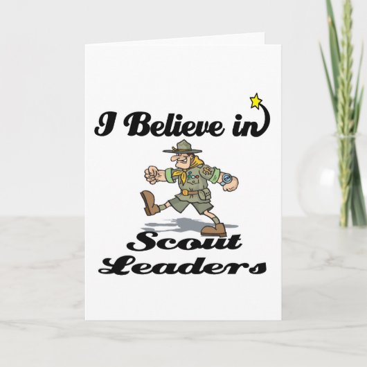 Carte je crois dans les chefs scouts (Devant)