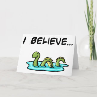 Carte Je crois en monstre de Loch Ness