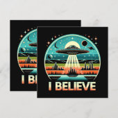 Carte Je crois - OVNI (Devant / Derrière)