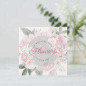 Carte Je cueillirais des pivoines pour la fête des mères (Debout devant)