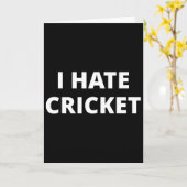 Carte Je déteste le cricket (Fleur jaune)