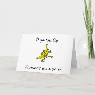 CARTE JE DEVIENS FOU DE TOI DIT LA BANANE