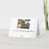 Carte Je Dis Salut. | Cute écureuil photo (Dos)