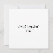 Carte Je Dis Salut. | Page Couleur Cactus (Dos)