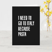 Carte Je Dois Aller En Italie (Fleur jaune)