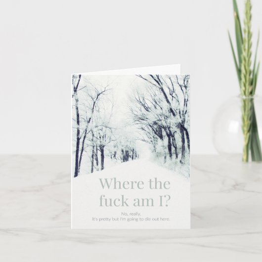 Carte Je dois être perdu. (Devant)