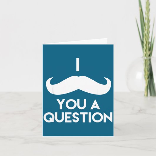Carte Je Dois Vous Poser Une Question _ Citation De Jeu (Devant)