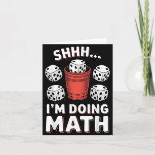 Carte Je fais des maths Yahtzee Soirée de jeu de dés Drô