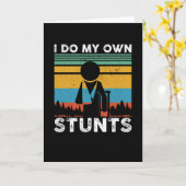 Carte Je Fais Mes Propres Têtes Accident Sport (Fleur jaune)