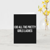 Carte Je fais toutes les cils de jolies filles Technicie (Fleur jaune)