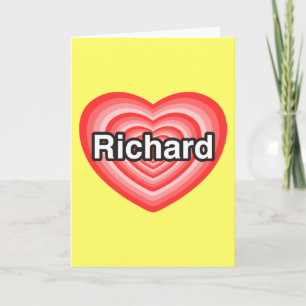 Carte Je félicite Richard. Je vous félicite, Richard. He