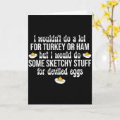 Carte Je ferais des trucs louches pour des œufs de Pâque (Fleur jaune)