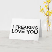 CARTE JE FRAÎCHE, JE T'AIME EN VOUS ACCUEILLANT DES CART (Fleur jaune)