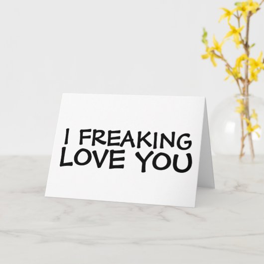 CARTE JE FRAÎCHE, JE T'AIME EN VOUS ACCUEILLANT DES CART (Fleur jaune)