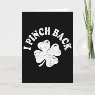 Carte Je frappe drôle de St Patrick's Day je pince 1