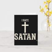 Carte Je hais Satan (Fleur jaune)