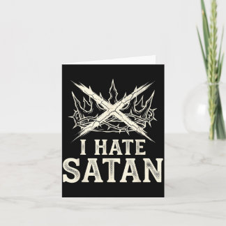 Carte Je hais Satan