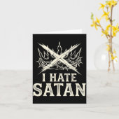 Carte Je hais Satan (Fleur jaune)