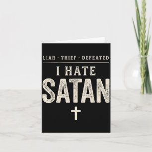 Carte Je hais Satan