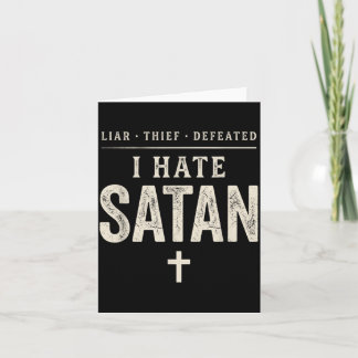 Carte Je hais Satan